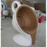 Fiberglass Coffee Cup-shaped Chair thumbnail-1