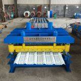 Dixin Hydraulic Cutter Roof Profile Metal Sheet Glazed Tile Cold Roll Forming Machine thumbnail-3
