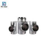 DIN ASTM AISI ss Pipe Fitting Stainless Steel 309S 310S 317L Welded Equal Tee thumbnail-7