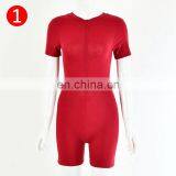 Cotton Black Gray Bodycon Playsuit Women Wear On Both Sides Sexy Jumpsuit Autumn 2021 Zip Up Party Club Romper Jumpsuits Shorts thumbnail-5