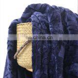 Custom Design Polyester Printed Royal Blue Flannel Fleece Brushed Blanket for Winter thumbnail-5