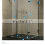 90x90 Small Single Cabin Prefabricated Alloy Modular Slide Glass Door Bathroom Stand Prefab Shower Room thumbnail-2