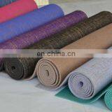 Прочная верхняя поверхность для использования с обувью. Пенная нижняя поверхность. Продукт для пилатеса. Большой черный антискользящий йога-мат из ПВХ высокой плотности thumbnail-4