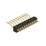 Dnenlink 1.27mm Pitch Single Row H2.0mm Right Angle SMT Type Male Header PogoPin Header thumbnail-2