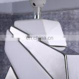 Western Modern Design Geometric Modeling White Ceramic Base Bedside Table Lamps for Home Decor thumbnail-3