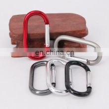 High quality military steel square round oval climbing carabiner hooks snap