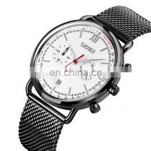 Skmei 9206 stainless steel watch jam tangan pria waterproof wristwatches men