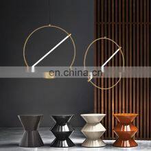 Modern Art Decor LED Pendant Light Luxury Ring Globe Loft Lighting For Living Room Bedroom Hotel Glass Hanging Lamp thumbnail-3