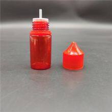 Factory Sell 30ml Shprt V3 Red E-liquid Bottle Flat Cap Childproof Oil Ink Squeeze Plastic Pet E-juice Vape Oil Dropper Bottle thumbnail-2