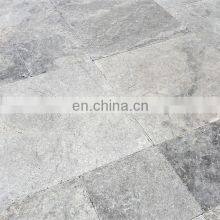 Premium Excellent Quality Silver Travertine Pavers Filled and Honed Cut to Size Made in Turkey Cem-Fpt- 06 thumbnail-1