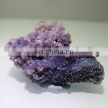 Novelty Gifts Crystals Healing Stones Amethyst Semi-Precious Stone Grape Agate Botryoidal Purple Chalcedony Crystal Crafts thumbnail-4