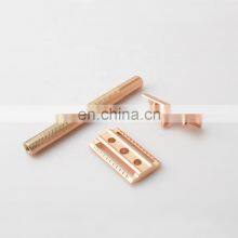 Hot Selling Single Edge Matte Gold Shaving Safety Razor thumbnail-5