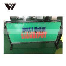 WELDON Hot Sale Cafe Breeze Barriers /Wind/advertising Barrier With Banner for Advertising thumbnail-2