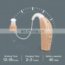 Wholesale OEM Manufacturer Good Price BTE Deaf Aid Noise Reduction Quickly For Deaf Portable Hearing Aids thumbnail-2