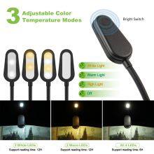 Factory Direct Sales Fast Delivery Rechargeable Book Reading Light Own Patent Led Book Light Clip Portable Reading Light thumbnail-3