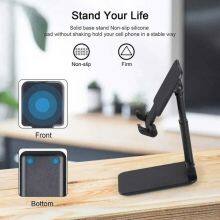 Small Gift Desk Foldable Plastic Mobile Phone Holder Stand Portable Hard Plastic Manufacture Cellphone Holder for Desk Desktop thumbnail-5