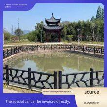 Concrete Wood-like Landscape Guardrail, Precast Cement Stone-like and Bamboo-like Fence, Bark-like and Vine-like Handrail for Parks and Scenic Spots thumbnail-3