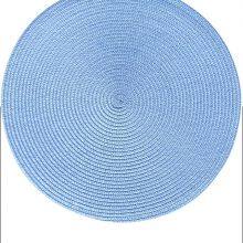 Round Braided Placemats Set of 6, 15'' Heat Resistant Washable Non-Slip Woven Table Mats for Dining Table Kitchen thumbnail-2