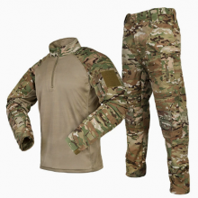 Wholesale Anti Splash Frog Suit Set, Elastic and Breathable Outdoor Long Sleeved Camouflage Tactical Training Suit thumbnail-1