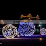 Led light christmas ball decoration with stars ramadan decoration