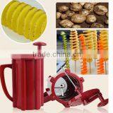 New Amazon Mini Fridge Manual Twister Tornado Spiral Potato Peeler Machine GDS-KS-002 thumbnail-2