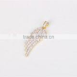 New Arrival Gold Angel Wing Pendant Necklace Hip Hop Jewelry thumbnail-2