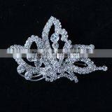Vintage Gold Alloy Rhinestone Crystal Flower Wedding Bridal Bouquet Brooch Pin thumbnail-2