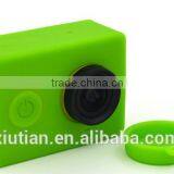 Sillicone Rubber Cover Case Skin Protector for XiaoMi Yi Camera + Lens Cap thumbnail-3