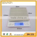Europe Hotselling Digital Scale Large LCD Display Backlight Large Stainless Steel Weighing Platform Pocket Scale 0.01g thumbnail-6