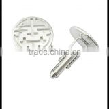 Custom OEM Sterling Silver Mens Cufflinks,Cuff Links with Eco-Friendly Rhodum Plating,China Jewelry Wholesale