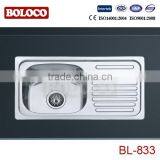 Single Bowl One Drainer Sink BL-833 thumbnail-1