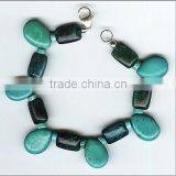 China Direct Factory OEM Pear Shape Turquoise Gemstone Bracelet thumbnail-1