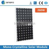 High Efficiency Cheap Price Solar Panel Wholesales China 260W 48V Mono Solar Panel PV Modules TUV Certified