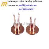 Custom Precision Turning Brass Split Rivet thumbnail-3