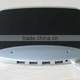 Blue LED Light Mousepad Mouse Pad Mat + 4 Ports USB HUB for PC Laptop Computer thumbnail-6