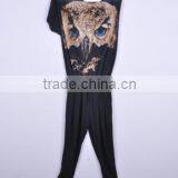 China High Quality Print One-shoulder Ladies Jumpsuit Women Summer 2015