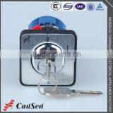 LW26S-20 S4 Single Hole 4P Key-lock Changeover Switch With Plate thumbnail-3