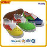 Kids comfort colorful canvas vulcanized custom logo shoes