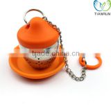 Reusable Tools Gift Orange Stainless Steel Tea Infuser