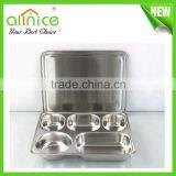 Stainless Steel Lunch Box With Compartment/fast Food Containers/bento Box for Kids