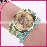 2016 Fashion Mujer Women Girl Elephant Bracelet Dial Quarzt Watch