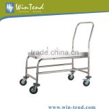 Stainless Steel Metal Industrial Trolley With Wheels