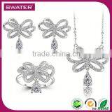 Wholesale Mexican Jewelry Cute Bow Silver Jewelry Set 925