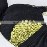 Women's Retro Breast Lift Thin Cup Plus Size Lace Bra thumbnail-6