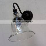 YC Vintage Style Crystal Bell Glass Wall Lamp Modern Creative Light thumbnail-4