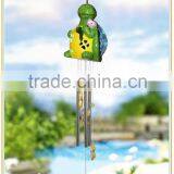 Ceramic Tortoise Wind-bell With Solar Powered Led Lights Ornaments