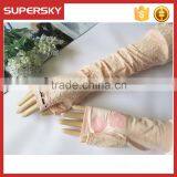 V-380 Wedding Fingerless Mesh Lace Wedding Dressing Bridal Glove Protection Sun Block Daily Gloves thumbnail-3