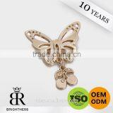 Gold Butterfly Garment Label for Girls Clothes Brightness C1-80061