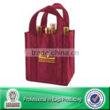 100% Recycled non woven 6 pack wine tote bag