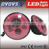 2016 Hot Sales 7inch Led J-eep Wrangler Headlights 40w Pink Base High Beam 12v for J-eep Cars thumbnail-5